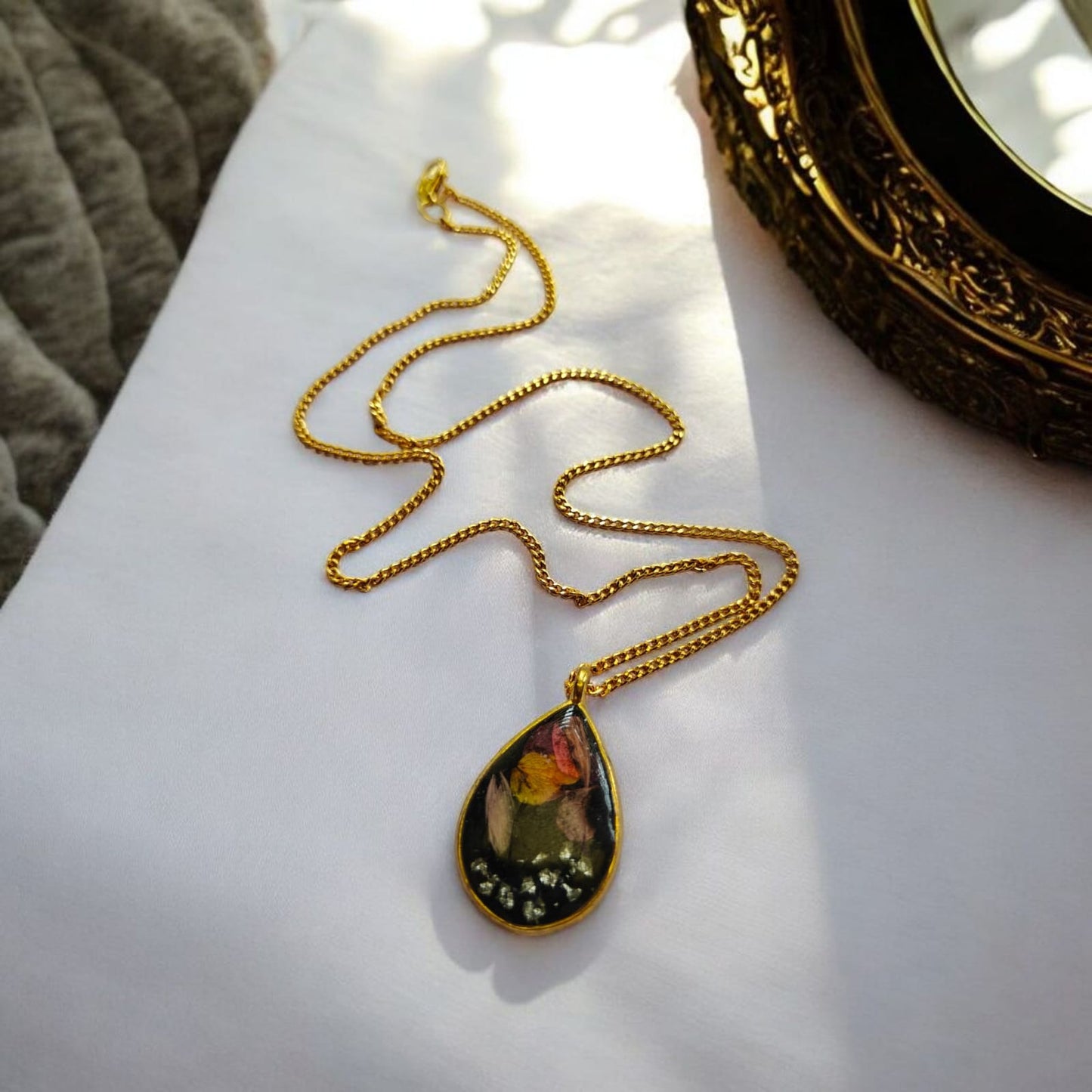 Black Forest Tardrop Necklace