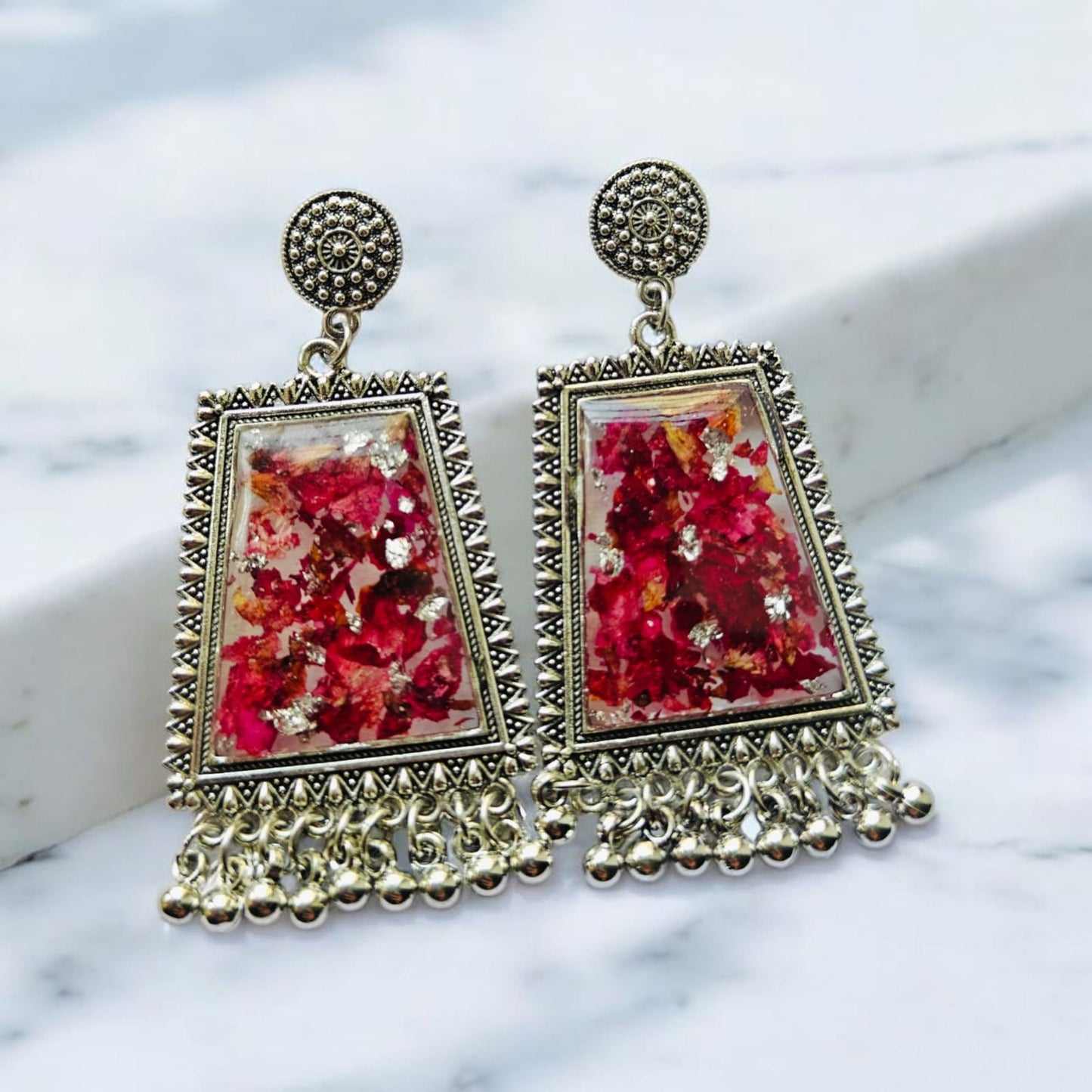 Rose Petal Earrings