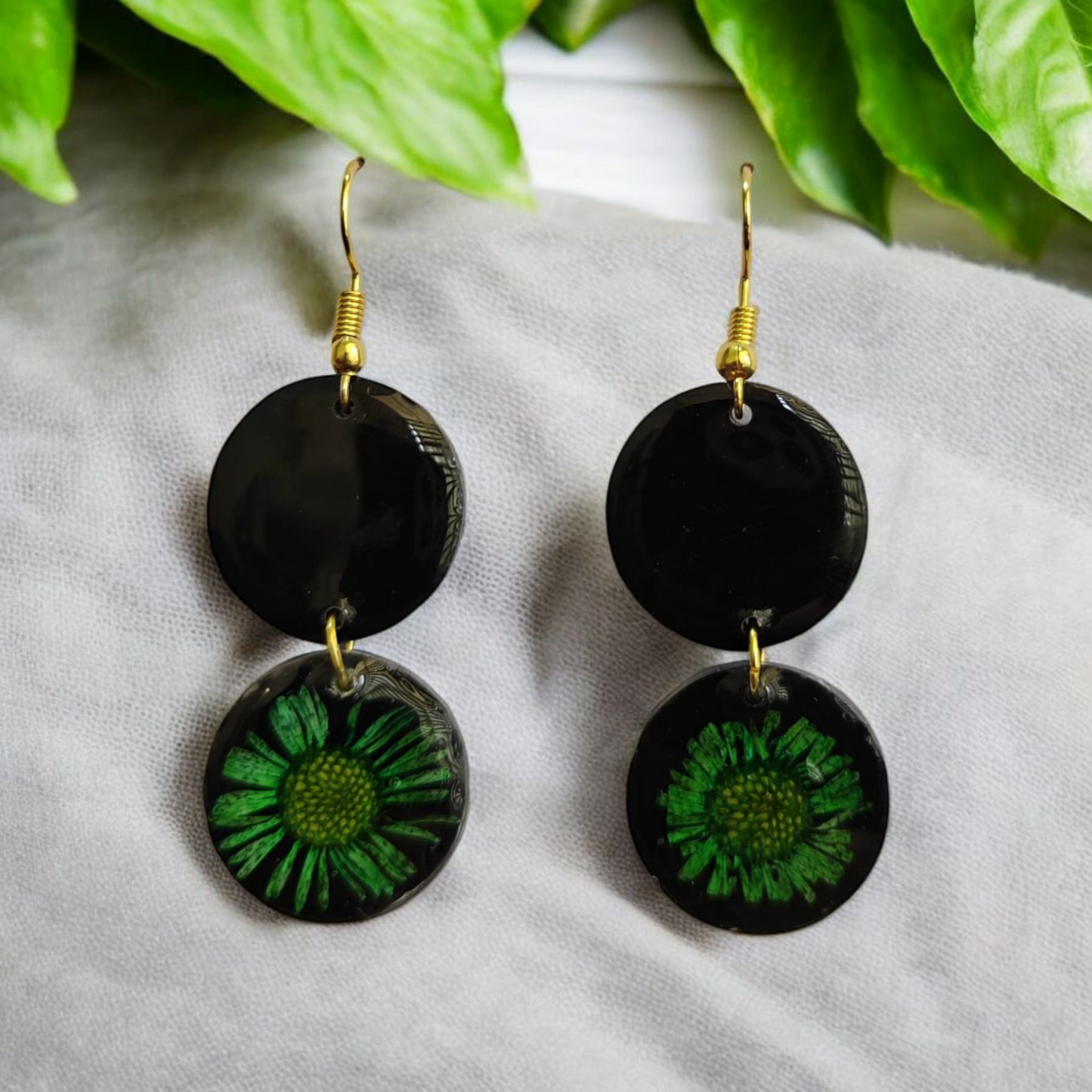 Green Bloom earrings