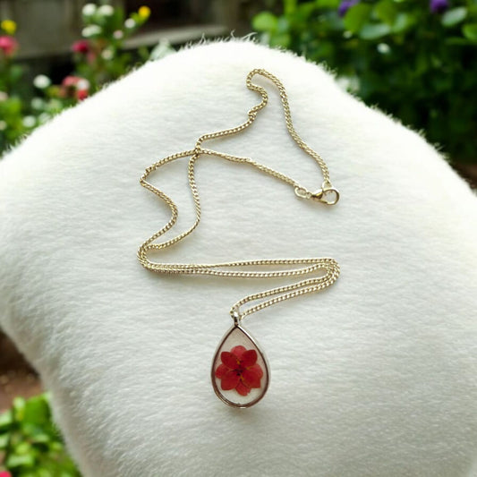 Ruby Teardrop Necklace