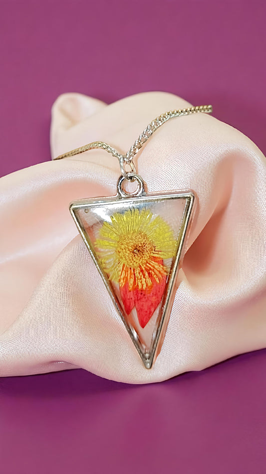 Crimson Sunburst Necklace