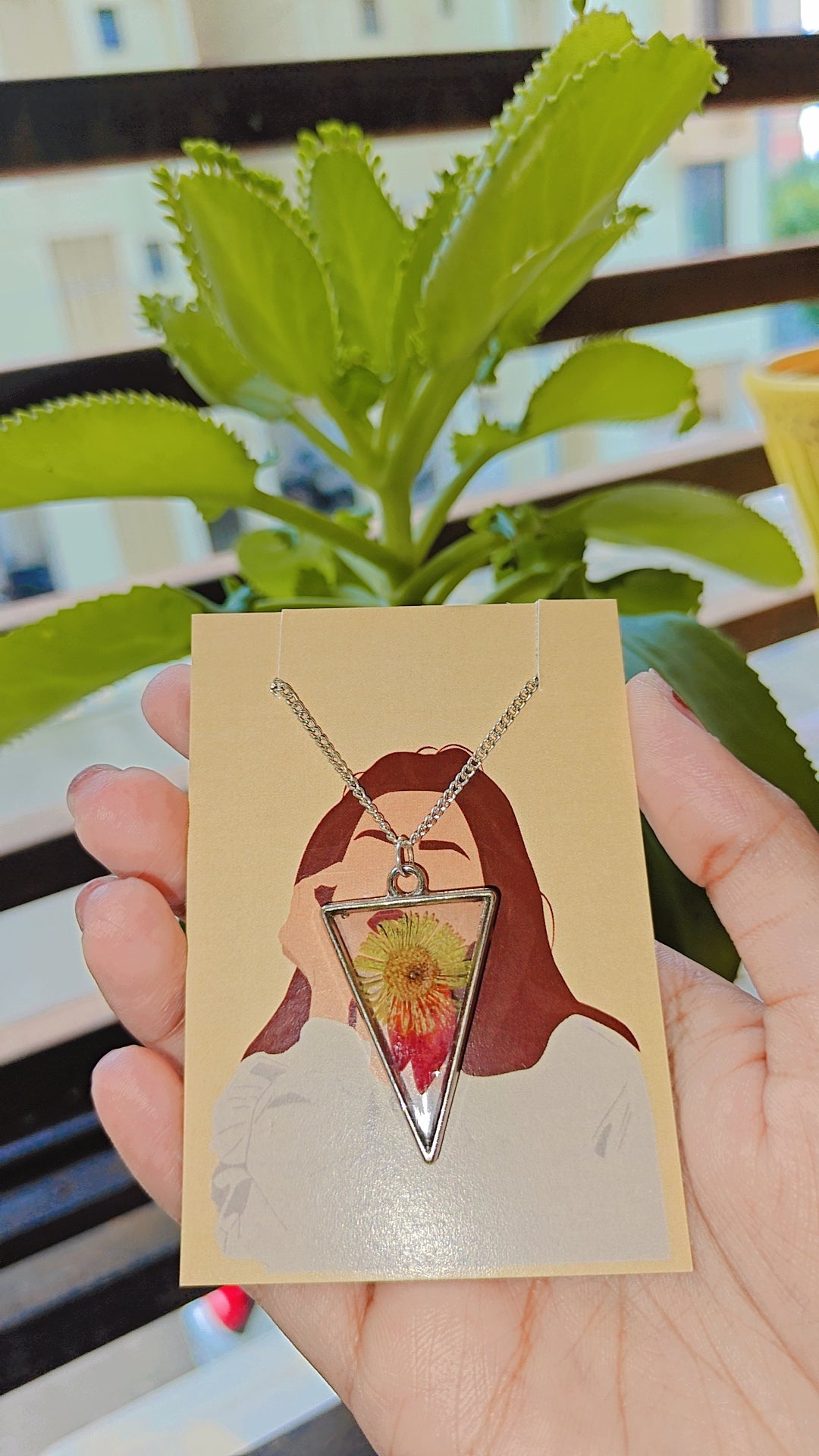 Crimson Sunburst Necklace